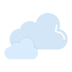 Obraz premium Cloud Flat Multicolor Icon
