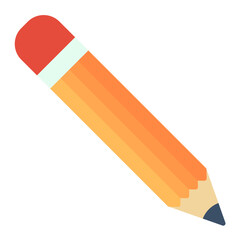 Pencil Flat Multicolor Icon