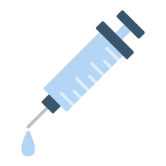 Syringe Flat Multicolor Icon
