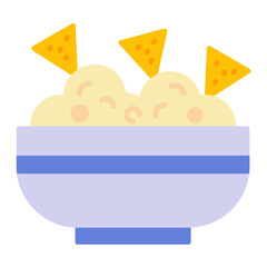 Nachos Flat Multicolor Icon