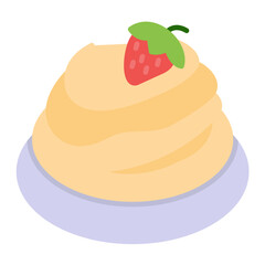 Pavlova Flat Multicolor Icon