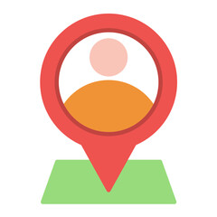 Marker Flat Multicolor Icon