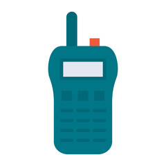 Walkie Talkie Flat Multicolor Icon