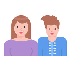 Parents Flat Multicolor Icon