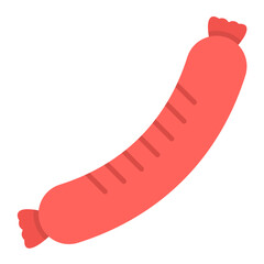 Sausage Flat Multicolor Icon