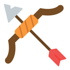 Archery Flat Multicolor Icon