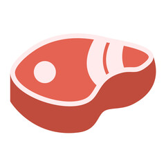 Meat Flat Multicolor Icon