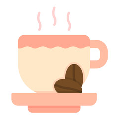 Coffee Cup Flat Multicolor Icon