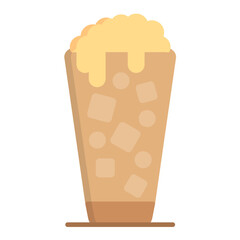 Milkshake Flat Multicolor Icon