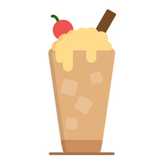 Cream Soda Flat Multicolor Icon