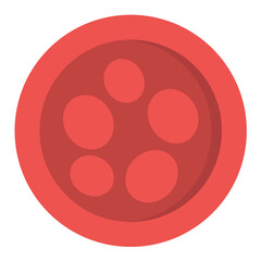 Blood Cells Flat Multicolor Icon