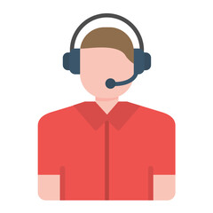 Customer Service Flat Multicolor Icon