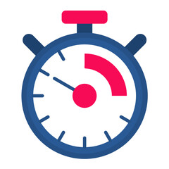 Timer Flat Multicolor Icon