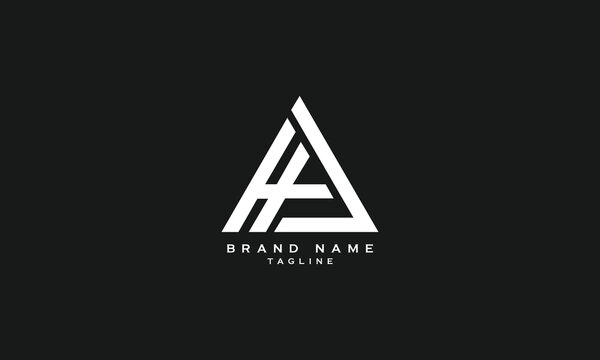 HPJ, HFJ, HP, PH, Abstract initial monogram letter alphabet logo design