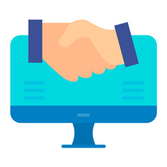 Online Deal Flat Multicolor Icon