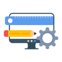 Fototapeta premium Product Management Flat Multicolor Icon
