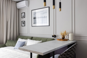 Beautiful stylish studio apartment with designer renovation