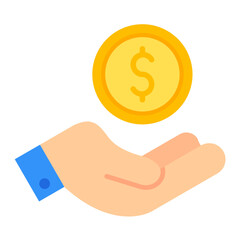 Financial Help Flat Multicolor Icon