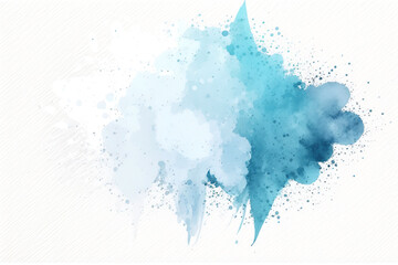 Watercolor Paint Powder Splat Blue White Explosive blob drip splodge spot Mark With an Explosion of Color, Movement and Artistic Flair Illustration Fun, Expressive