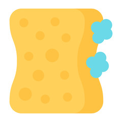 Sponge Flat Multicolor Icon