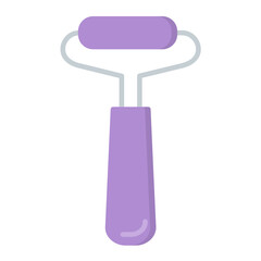 Face Roller Flat Multicolor Icon