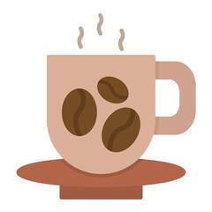 Coffee Mug Flat Multicolor Icon