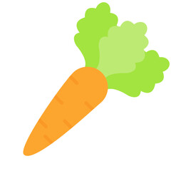Carrot Flat Multicolor Icon