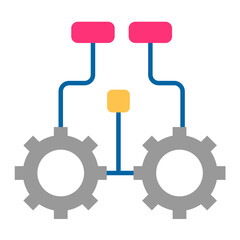 Logic Flat Multicolor Icon