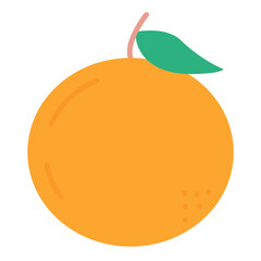 Orange Flat Multicolor Icon