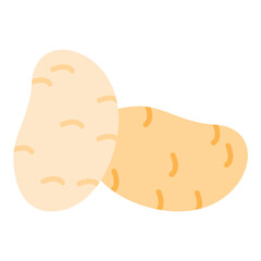 Potato Flat Multicolor Icon