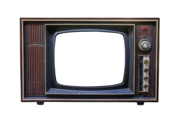 Classic Vintage Retro Style television with cut out screen