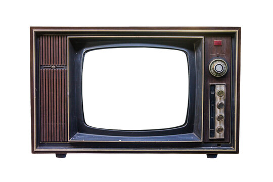 Classic Vintage Retro Style television with cut out screen
