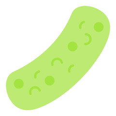Pickle Flat Multicolor Icon