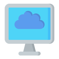 Computer Flat Multicolor Icon