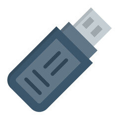 USB Flat Multicolor Icon