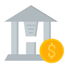 Banking Flat Multicolor Icon