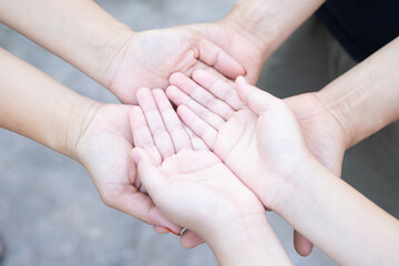 
A group of family members gathered together. build family relationships