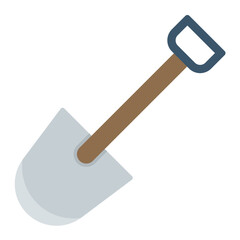 Shovel Flat Multicolor Icon