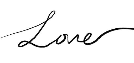 Love Hand Writing Calligraphy Text Lettering Wedding Invitation Design