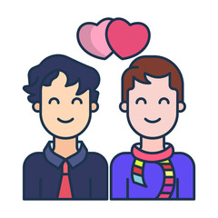 Fototapeta premium Couple icon