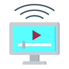 Smart Media Flat Multicolor Icon