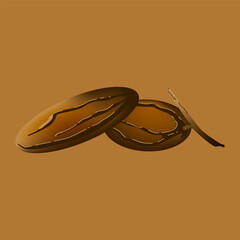 Kurma ramadhan food vector illustration