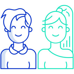 Fototapeta premium Couple icon