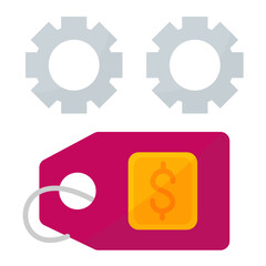 Cost Management Flat Multicolor Icon