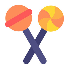 Lollipop Flat Multicolor Icon