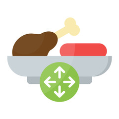 Food Alternative Flat Multicolor Icon