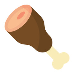 Meat Flat Multicolor Icon