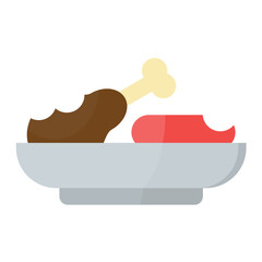 Leftovers Flat Multicolor Icon