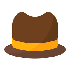 Hat Flat Multicolor Icon