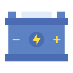 Accumulator Flat Multicolor Icon